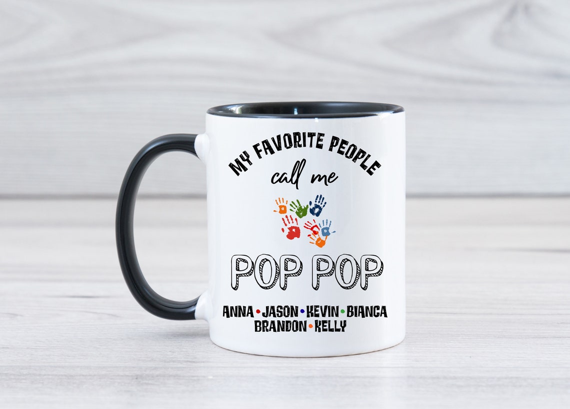 Personalized Pop pop Gifts Personalized Pop pop Coffee Mug Pop Etsy