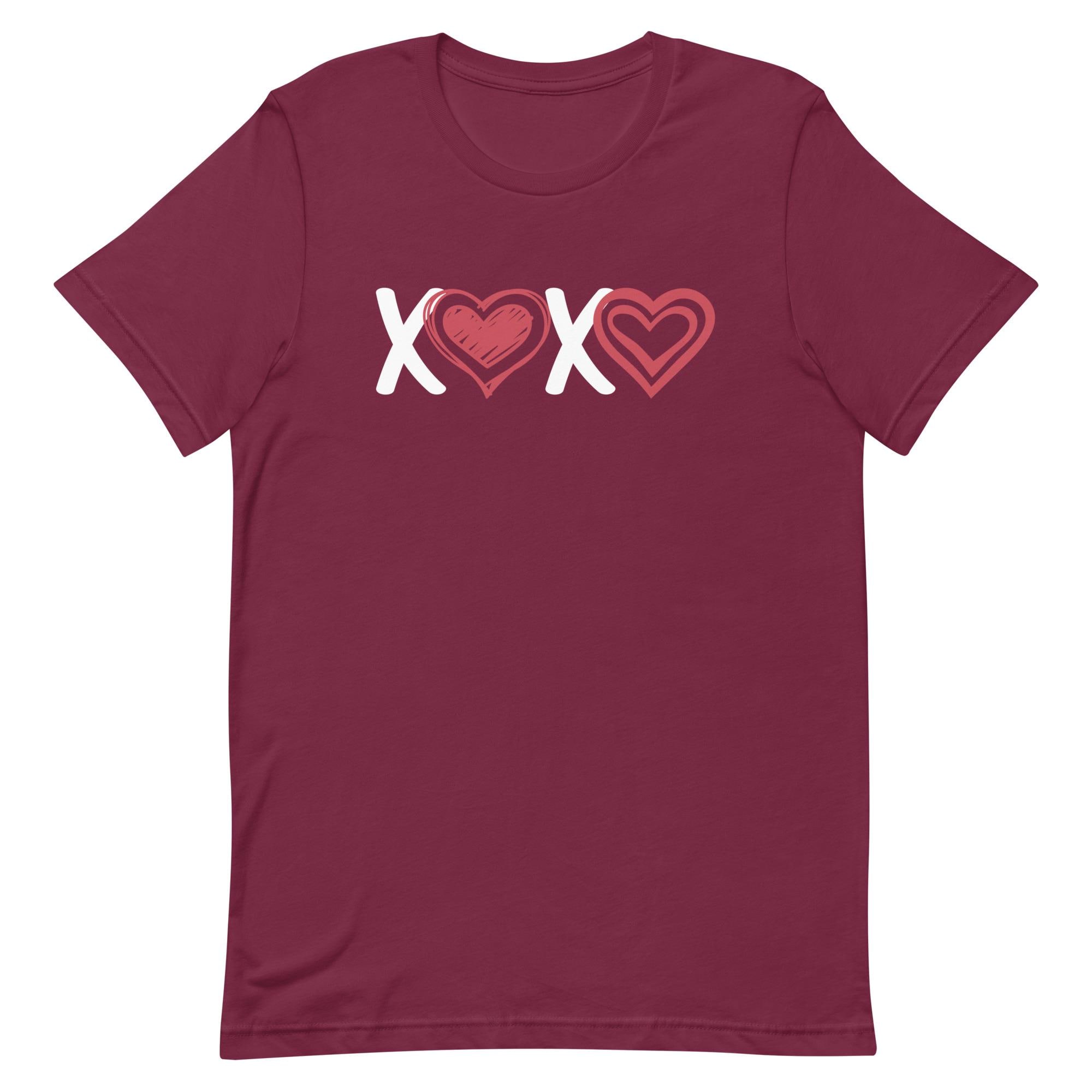 XOXO Cute Valentine's Day Shirt for Women, Women Love Heart