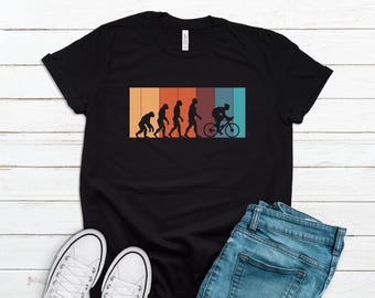 Cycling Shirt, Retro Vintage Bike Shirt, Aesthetic Cycling Tee, Distressed Bicycle T-Shirt, Trendy Cruiser Top, Gift for Cyclist DD0541
