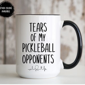 Pickleball Mug, Pickleball Gifts, Pickleball Opponents Mug, Pickleball Lover Gifts For Pickleball Player Birthday Christmas, Pickleball Cup