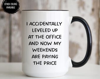 Funny Work Mug, I Accidentally Became Important, Gift For Coworker Gift Office Humor, Christmas Stocking Stuffers For Women/Men Coworker Gag