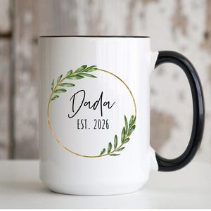 Dada Gifts, Dada Coffee Mug, Indian Grandparent Pregnancy Announcement Gift New Dada Indian Grandpa Coffee Cup Dada Est 2026 Mug For Grandpa