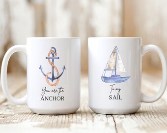Custom Matching Couples Mugs, Mr and Mrs Coffee Mugs, Couple's Valentine's Day Anniversary Engagement Mug Set Wifey Hubby Gifts For Couple