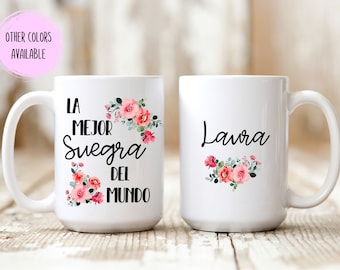 Suegra Coffee Mug, Gift For Suegra Gift Idea, La Mejor Suegra Del Mundo Mug, Suegra Present, Mother's Day Suegra Mug, Regalo Por Suegra