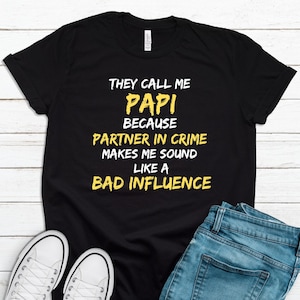 Papi Shirt, Papi Gifts, Father&#39;s Day Gift For Papi, Funny Papi Tshirt Gift From Grandkids, Papi Birthday Christmas Tee GFD1134