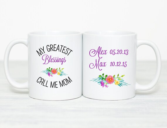 Personalized Mom Mug, Mothers Day Gift for Mom From Daughter