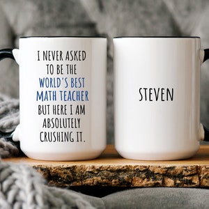 Math Teacher Gifts, Math Teacher Mug, Personalized Gift For Math Teacher, Math Teacher Appreciation Gift Teacher Thank You Gift Math Teacher