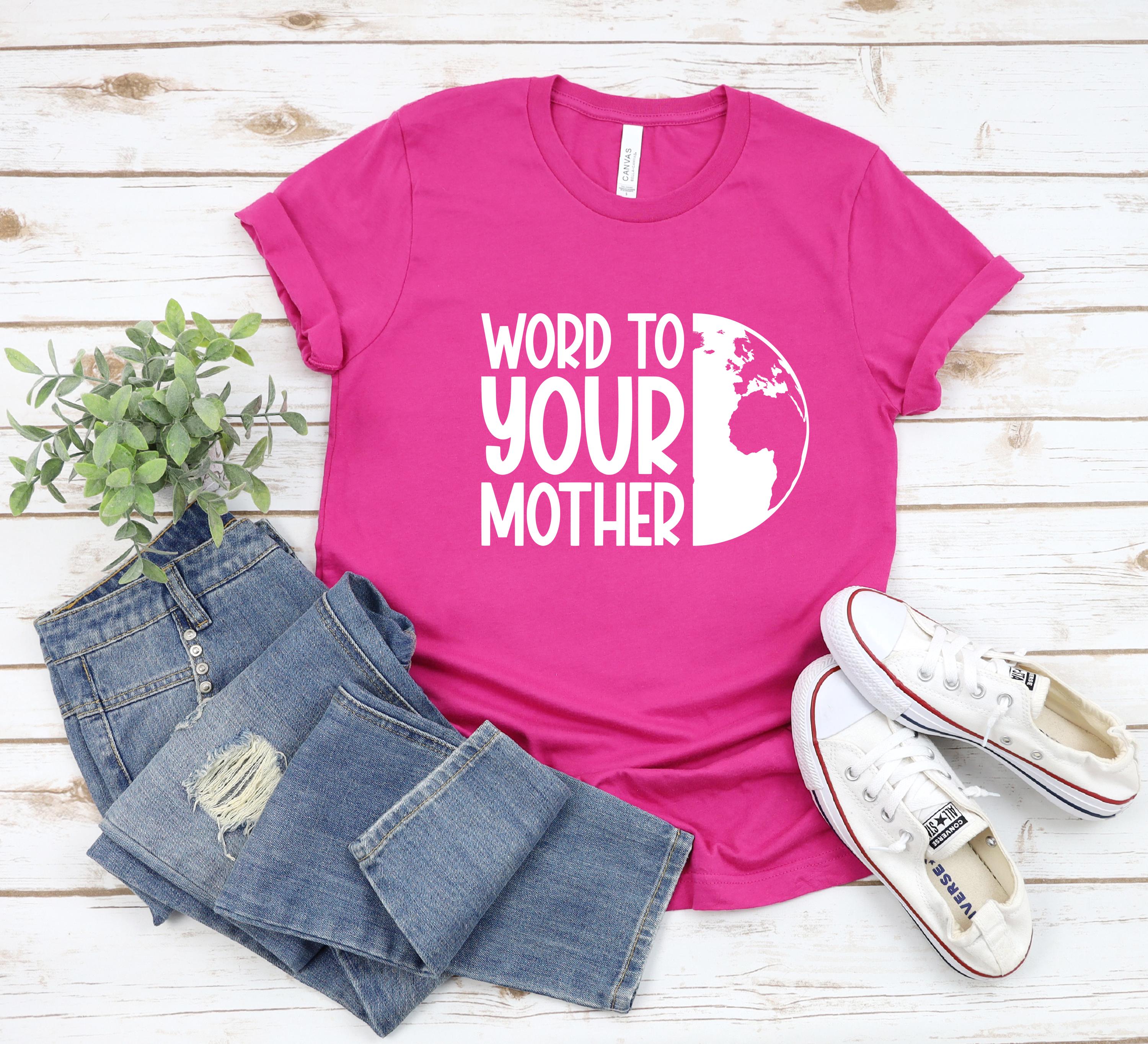 Womens Earth Day T Shirt Funny Awesome Environmental Nature Recycling Tee Mothers Day Shirt for Ladies MD0105R