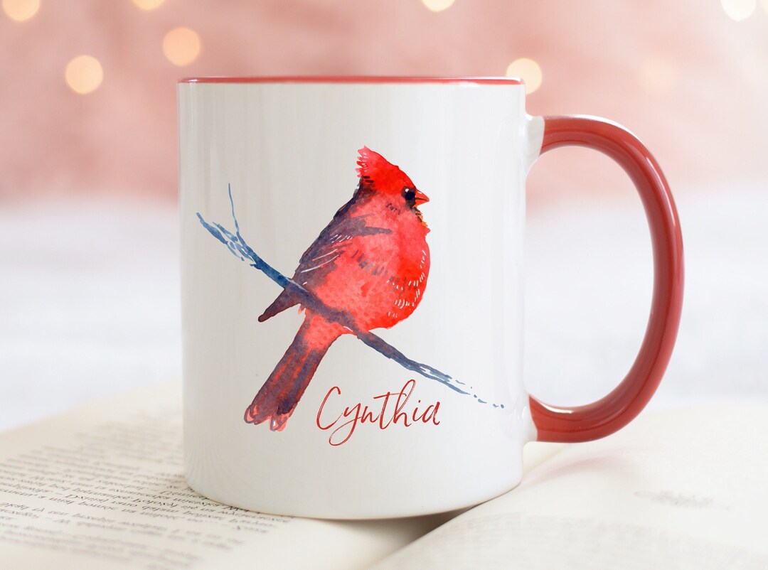 Cardinal Mug, Personalized Red Cardinal Gift Mug, Cardinal Bird Gifts,  Nature Wildlife Enthusiast Gifts, Bird Lover Bird Watching Gifts - Etsy