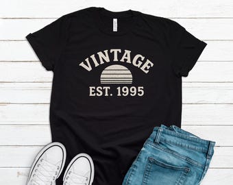 30th Birthday Gift Shirt, Vintage Est 1995, 30th Birthday Shirt,  Birthday Gifts,30th Birthday Present, BI10063