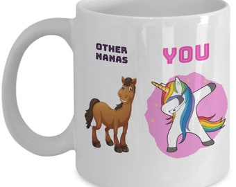 Nana Mug Unicorn, Best Nana Gift From Grandkids, Mother's day gift for Nana, Nana Coffee Mug, Nana Coffee Mug/Cup Gift, Grandma Mimi Nana