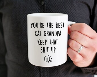Cat Grandpa Gifts, Cat Grandpa Mug, Grandpa Cat Mug, Cat Lover Gifts, Cat Grandpa Coffee Mug, Best Cat Grandpa Gift, Cat Granddad, Cat Mug
