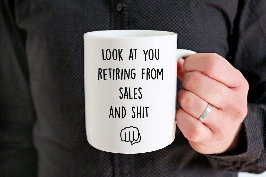 Funny Retirement Gifts Sales Retirement Mug Gifts for Retiring Salesman