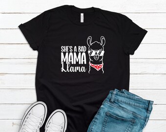 Bad Mama Llama Shirt, Mothers Day Mama Llama Shirt, Motherhood Shirt, Mothers Day Shirt, Gift For Mom Birthday Christmas T2929