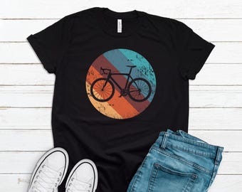 Retro Vintage Bike Shirt, Cycling Tee, Aesthetic Cycling Tee, Distressed Bicycle T-Shirt, Trendy Cruiser Top, Gift for Cyclist DD0541
