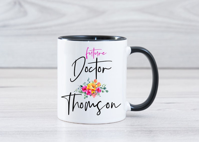 Personalized Graduation Gifts, Future Doctor Gifts, Future Doctor Mug Personalized Medical Student Gift Med School Student Graduation Gift image 1