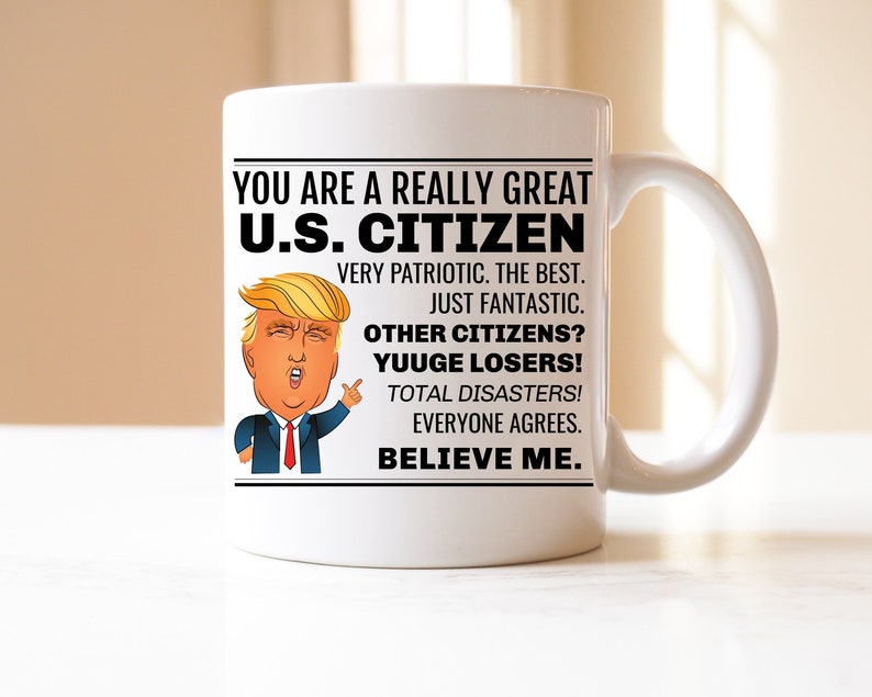 U.S. Citizen Mug, New Citizen Gift Mug, U.S. Citizen Gifts, New Citizenship Gift, Citizenship Gifts, American Citizen Gift, US Citizen Mug All White Mug