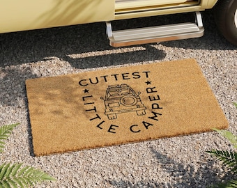 What A Cute Little Camper Doormat - Funny Camping Gift - Campervan Mat