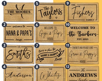 Add a Personalized Touch to Any Entrance with a Custom Doormat - Great Housewarming Gift With A Personalized Rug For Your Porch