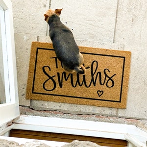Personalized Gifts -  Family Name Doormat - Personalized Doormat - Custom Doormat Gift - Housewarming Gift - Custom Door Mat - Wedding Gift