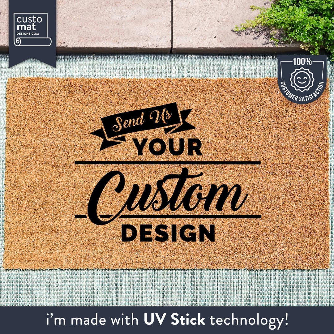 Custom Doormat Your Custom Design Personalized Doormat Business Logo Customized Mat Etsy