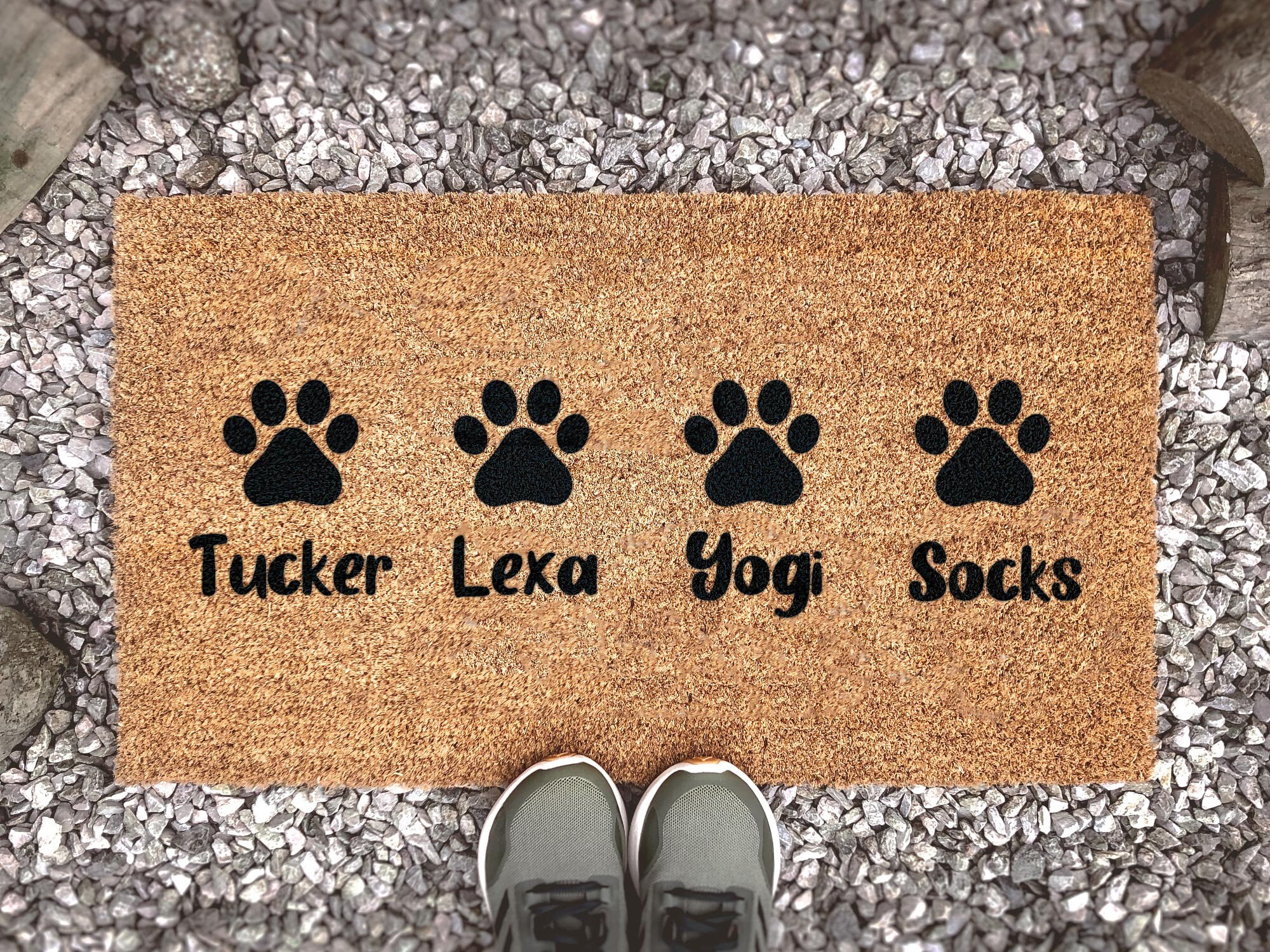 Pet Name Doormat Dog Lover Gift Dog Decor Pet Gift Etsy