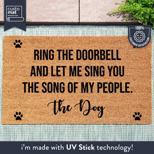 Funny Dog Door Mat - Dog Doormat - Housewarming Gift - Animal Doormat - Couples Gift - Pet Gift - New Home Gift - Custom Door Mat