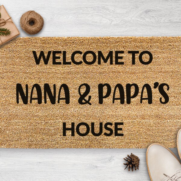 Nana and Papa’s House Door Mat Etsy New Zealand