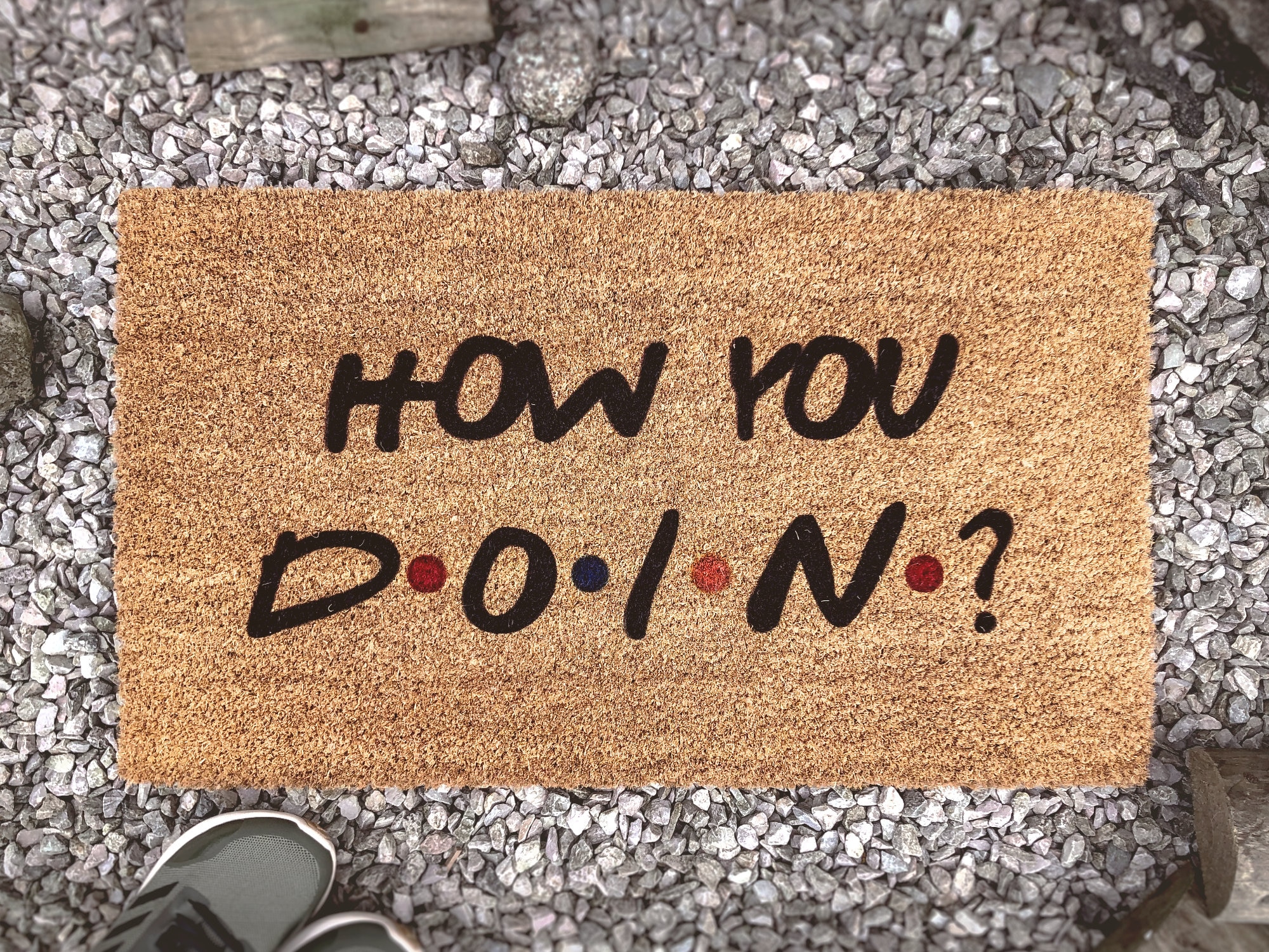 How You Doin Doormat Funny Friends Quote Custom Coir Mat Etsy