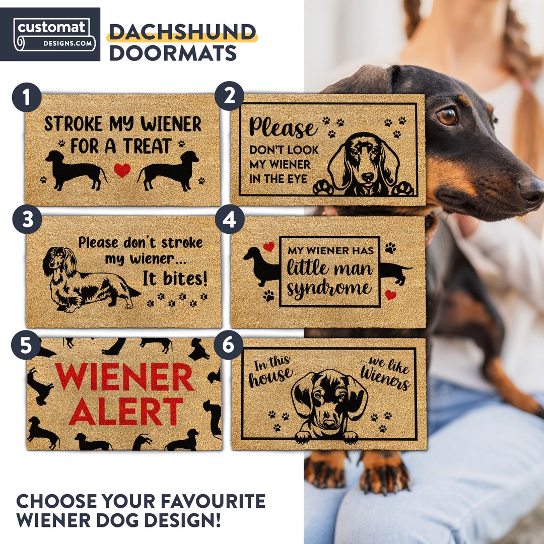 Wiener Dog Doormat Sausage Dog Mat Funny Dog Doormat Dachshund
