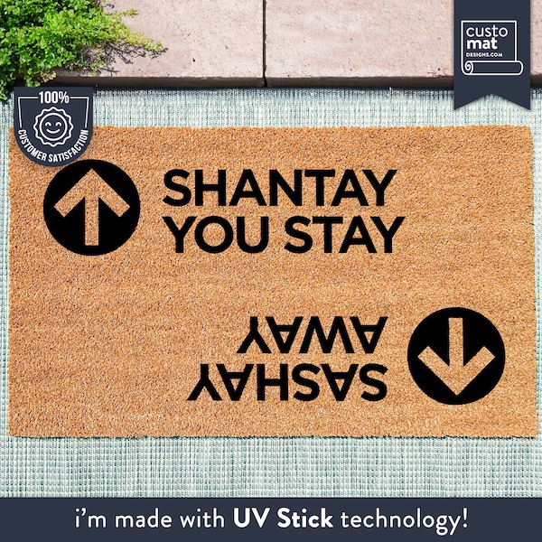 Drag Race Doormat - Sashay Away Shantay You Stay - Funny Quote Doormat - Drag Race - Entry And Exit Mat - Home Decor