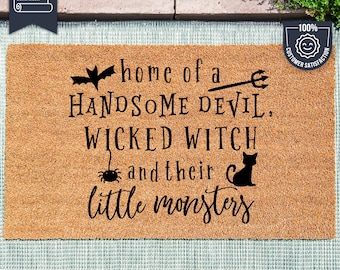 Halloween Doormat - Funny Doormat - Welcome Doormat - Halloween Decor - Porch Decor - Fall Decor - Halloween Decorations - Family Doormat