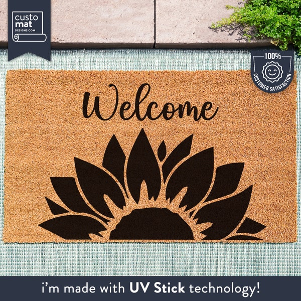 Sunflower Custom Doormat Etsy