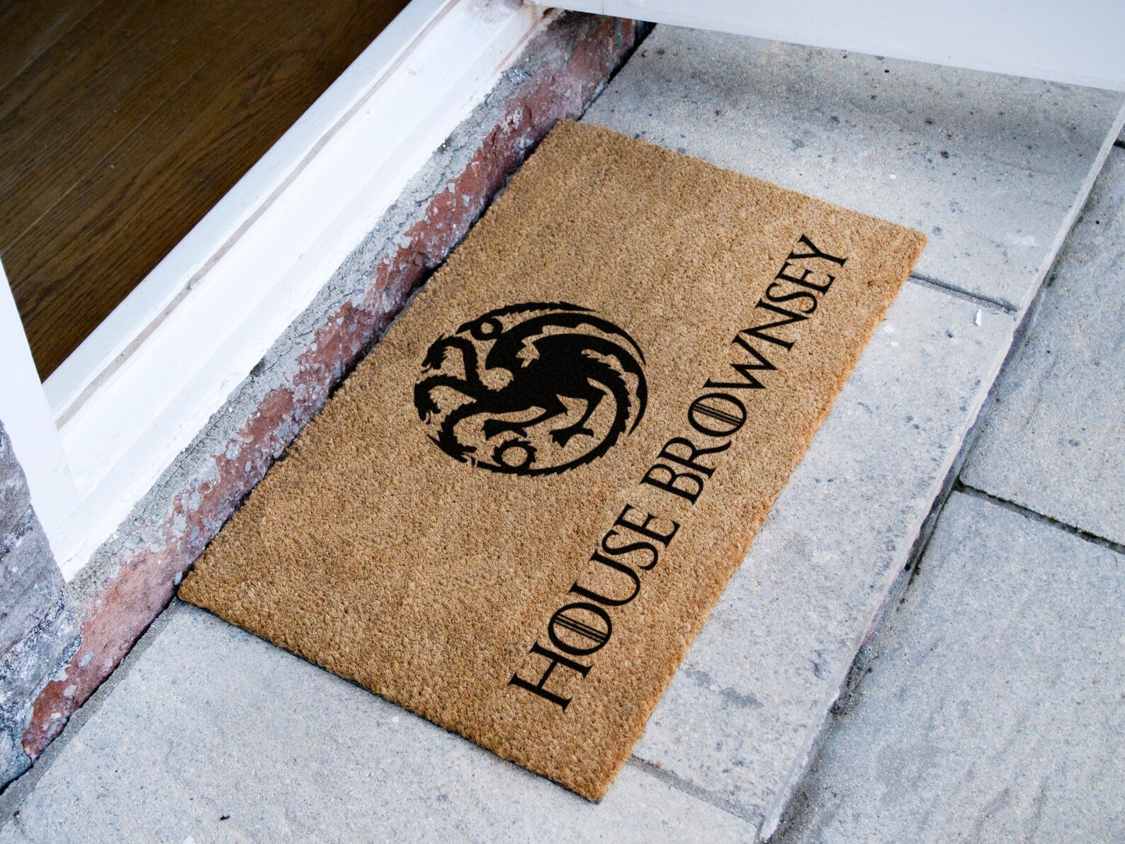 Game of Thrones Doormat House Targaryen Door Mat GOT Etsy