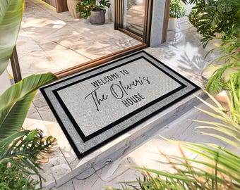 Personalised Grandparent Name Doormat, Weatherproof Outdoor Welcome Mat