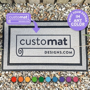 Your Text Here Doormat - All Weather Door Mat - Personalized Doormat - Customized Coir Mat - Weatherproof - Home Decor - Housewarming Gift
