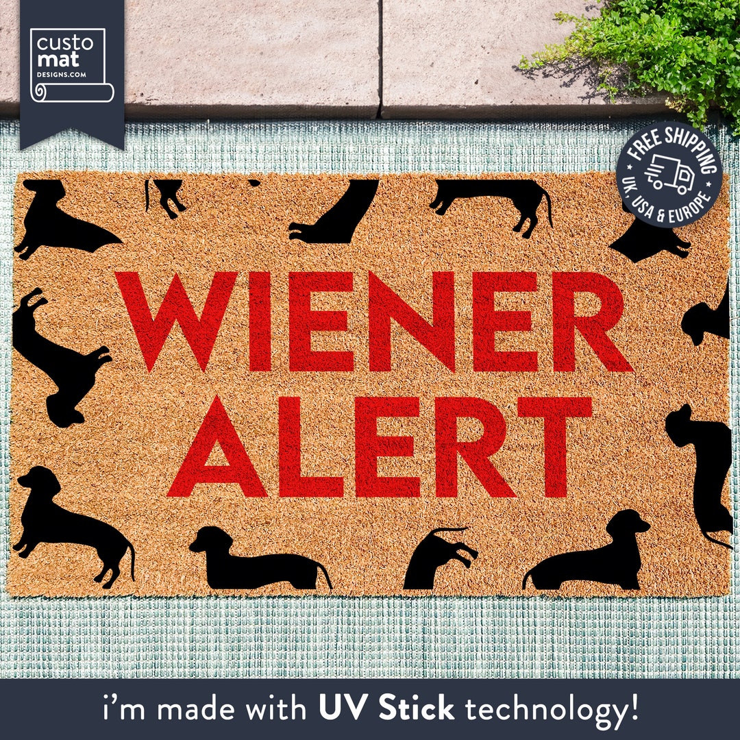 Wiener Doormat Sausage Dog Mat Funny Dog Doormat Etsy UK