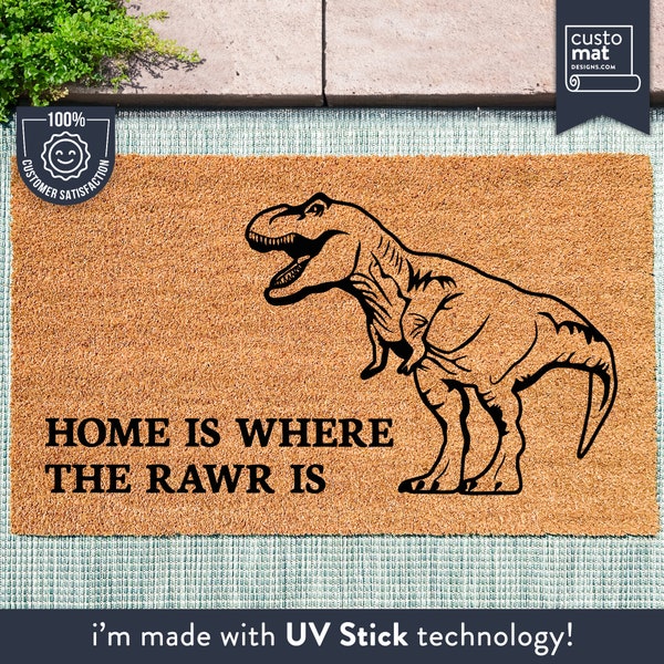 Dinosaur Door Mat Etsy
