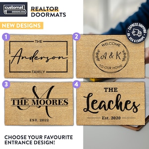 Realtor Doormat - Closing Gift - Realtor Personalized Doormat - Realtor Client Gift - Real Estate - Personalized Doormat - Custom Rug