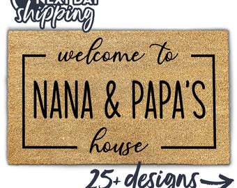 Best Selling Personalized Door Mat With Family Name - Custom Door Mat w/ Anti-Slip Backing - Custom Doormats For Front Door - Home Decor Mat