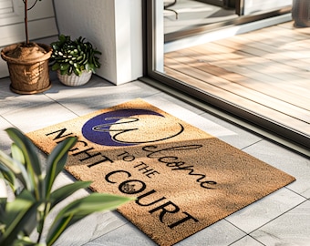 The Night Court - Acotar Book Door Mat - Custom Booktok Gift - ACOTAR - ACOMAF - ACOWAR - Acotar Merch - Acotar Courts Print Doormat