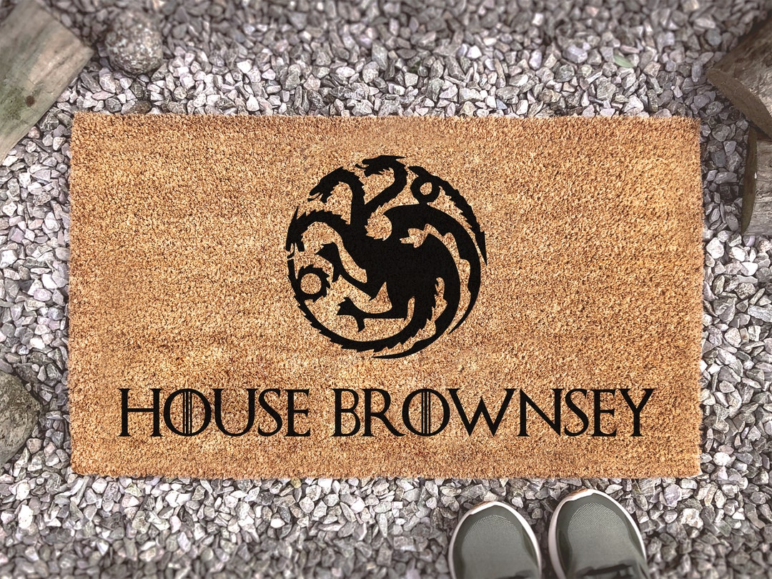Game of Thrones Doormat House Targaryen Door Mat GOT Etsy