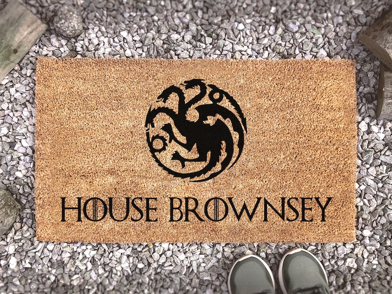 Game Of Thrones Doormat House Targaryen Door Mat GOT image 1