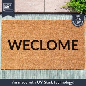 Weclome Doormat - Funny Welcome Mat - Personalised Welcome Mat - Welcome Doormat - Housewarming Gift - Weclome - Joke Mat