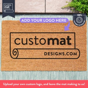 Votre logo ici paillasson personnalisé - votre paillasson design personnalisé - tapis personnalisé - logo d'entreprise - paillasson de bienvenue personnalisé