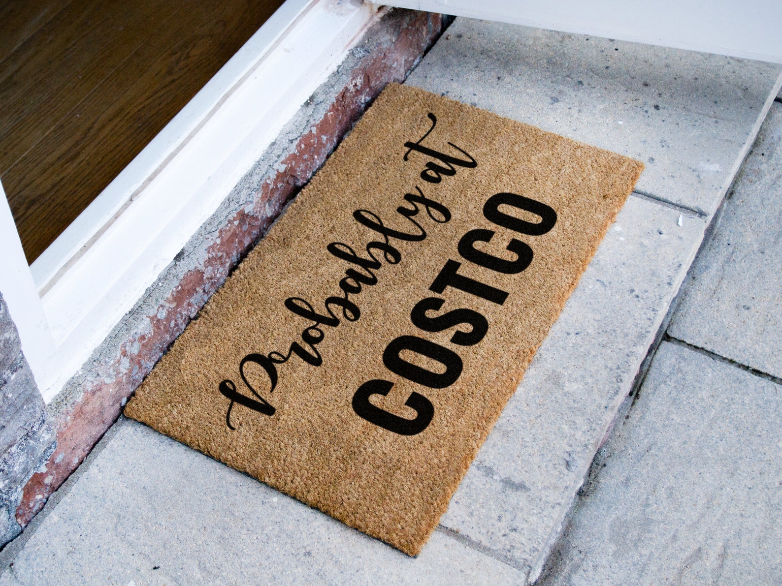 Probably at Costco Coir Doormat New Home Gift Funny Gift Etsy