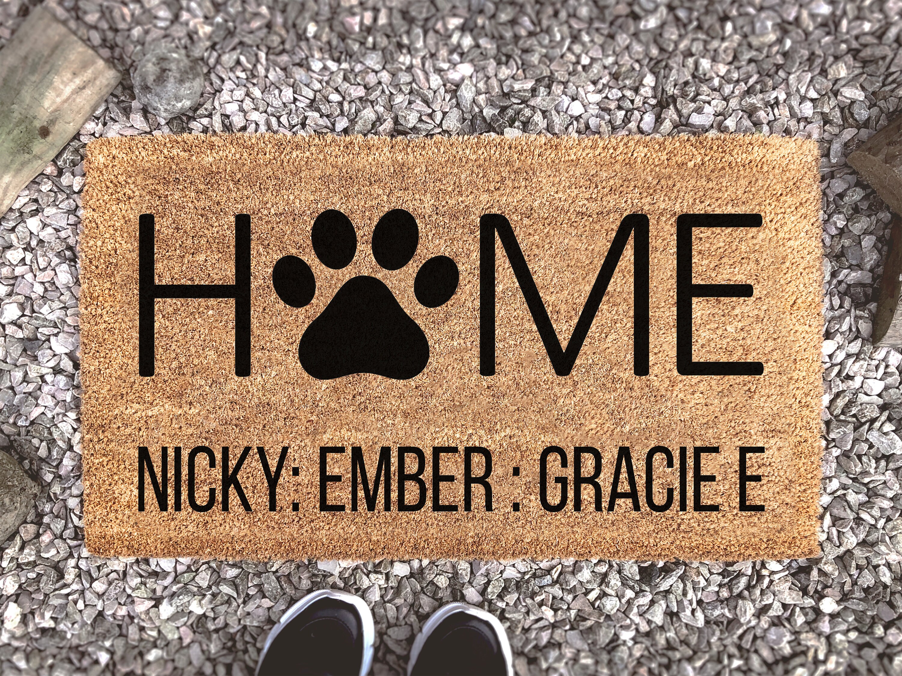Personalised Pet Paw Symbol Home Family Names Doormat Home - Etsy Personalised Pet Paw Symbol Home Family Names Doormat Home - Etsy
