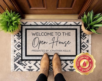 Show Home Doormat Personalised | Custom Estate Agent Branding Mat | Realtor Rug