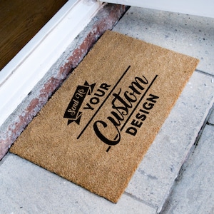 Custom Doormat Your Custom Design Personalized Doormat Business Logo Customized Welcome Mat image 2