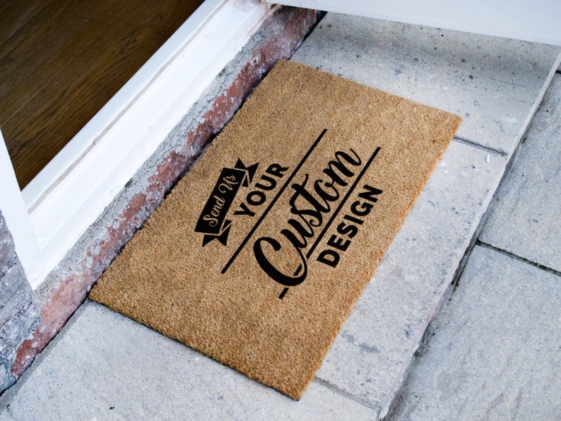 Custom Doormat Your Custom Design Personalized Doormat Business Logo Customized Welcome Mat image 2